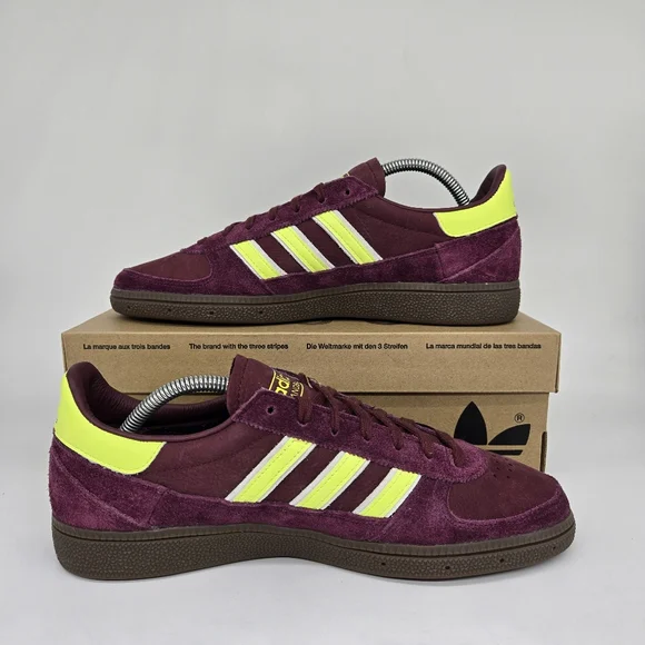 adidas Handball Spezial Weltmeister JH5453 Shadow Red Yellow Shoe Size 10.5
